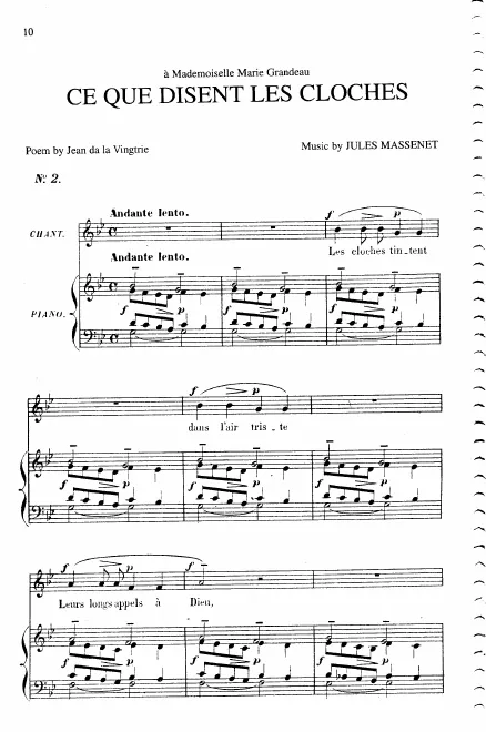 First page of Ce que disent les cloches