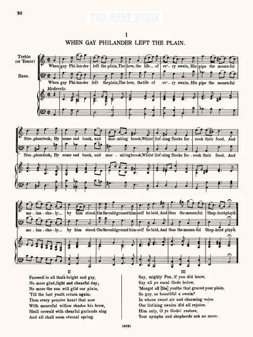 First page of When Gay Philander Left the Plain