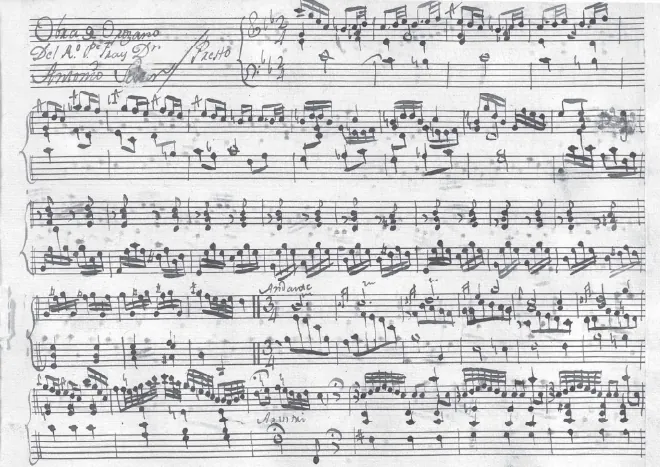 First page of Prelude and Fugue in C minor *