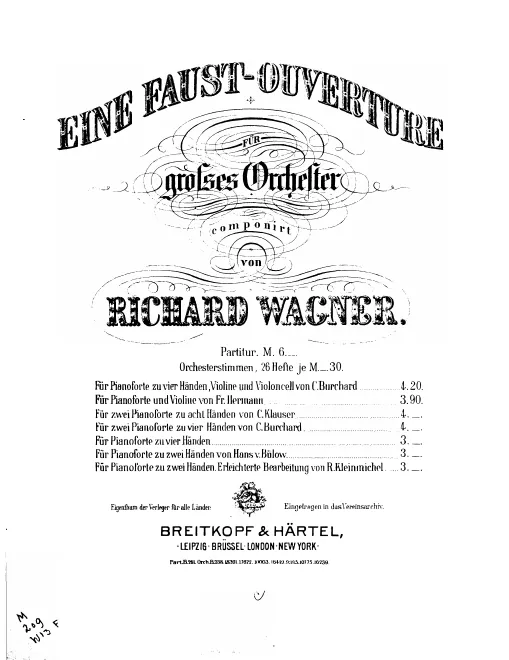 First page of Eine Faust-Ouvertüre