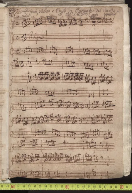 First page of Trio Sonata in C major