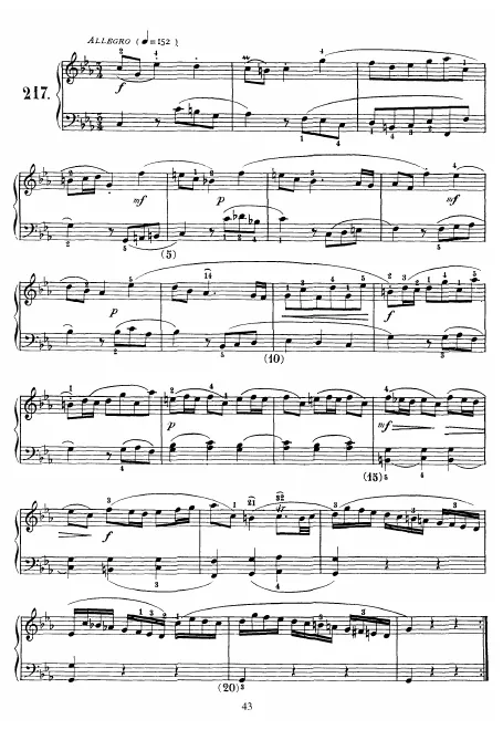 First page of Keyboard Sonata in C minor