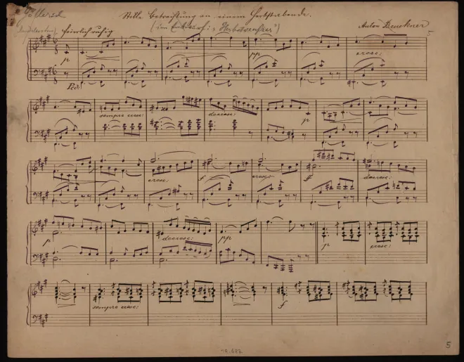 First page of Stille Betrachtung an einem Herbstabend
