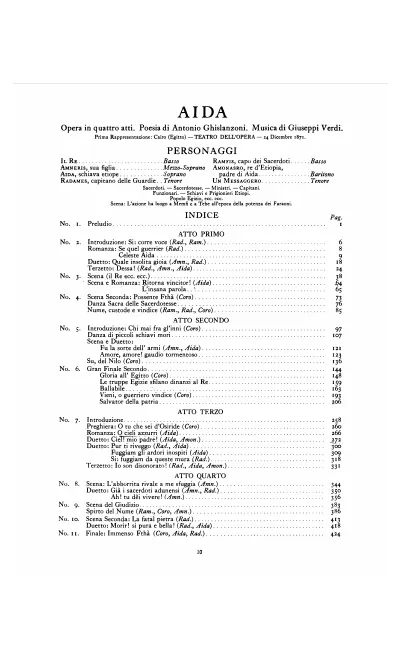 First page of Aida