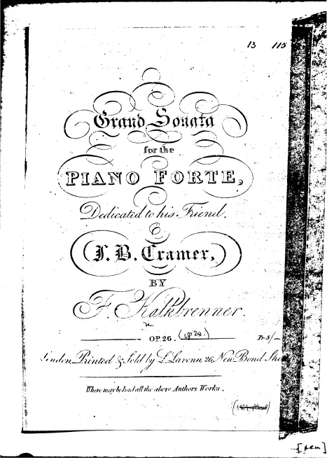 First page of Piano Sonata