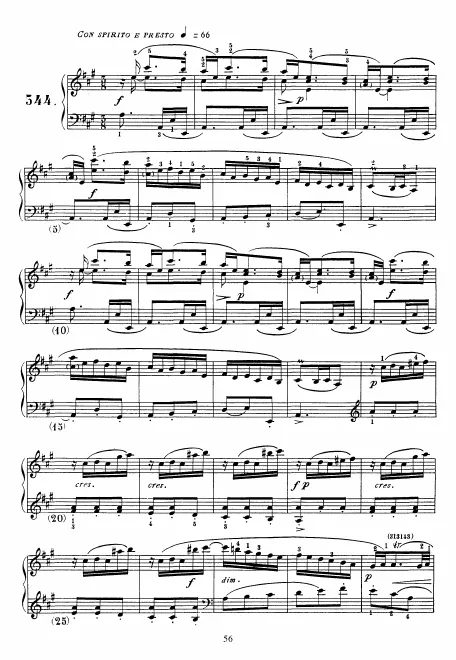 First page of Keyboard Sonata in A major