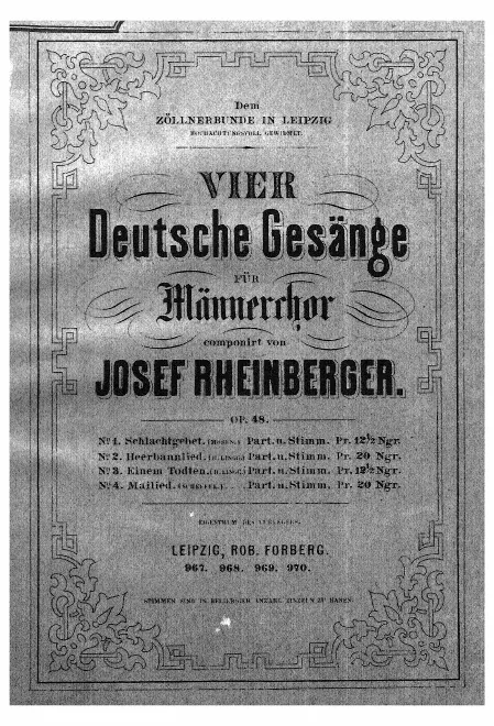 First page of 4 Deutsche Gesänge
