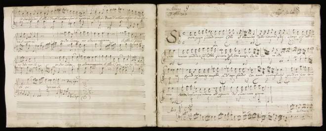 First page of Sovra questi fecondi ameni colli