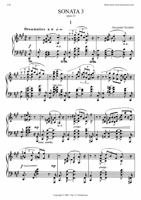 First page of Piano Sonata No.3