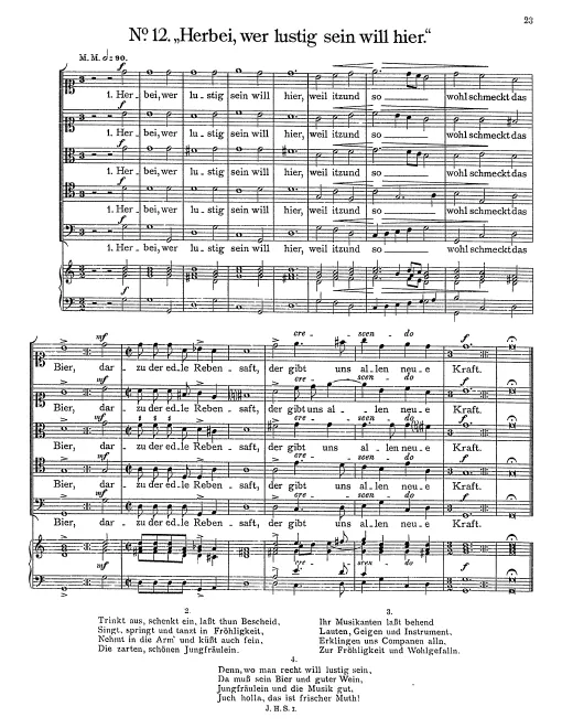 First page of Herbei, wer lustig sein will hier