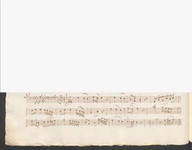 First page of Baryton Trio in A major