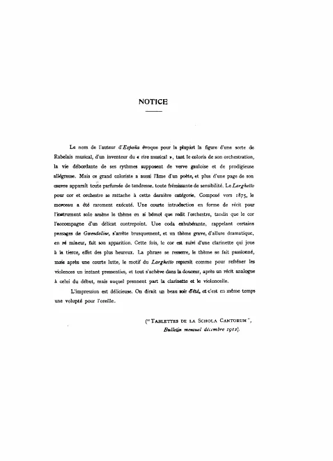 First page of Larghetto