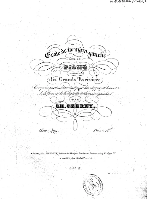 First page of Die Schule der linken Hand