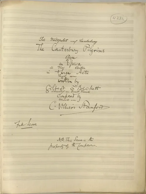 First page of The Canterbury Pilgrims