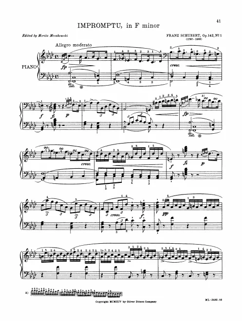 First page of 4 Impromptus