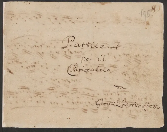 First page of Fugue in A minor, BWV Anh.181
