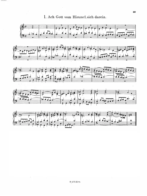 First page of Ach Gott vom Himmel, sieh darein