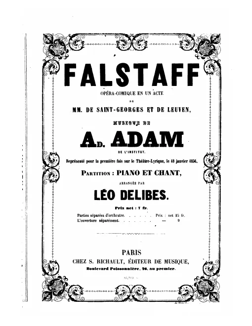 First page of Falstaff
