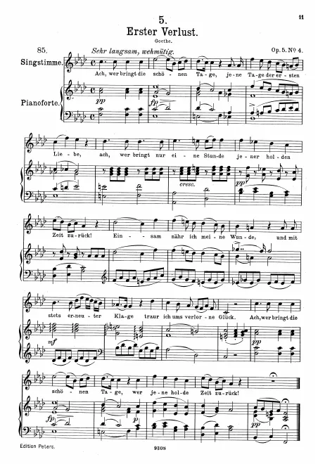 Complete Score (Original / High voice, )