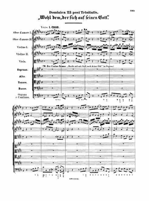 First page of Wohl dem, der sich auf seinen Gott
