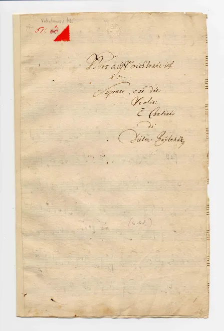 First page of Herr auf dich traue ich