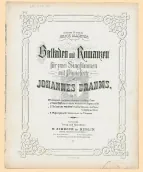 First page of 4 Ballads and Romances