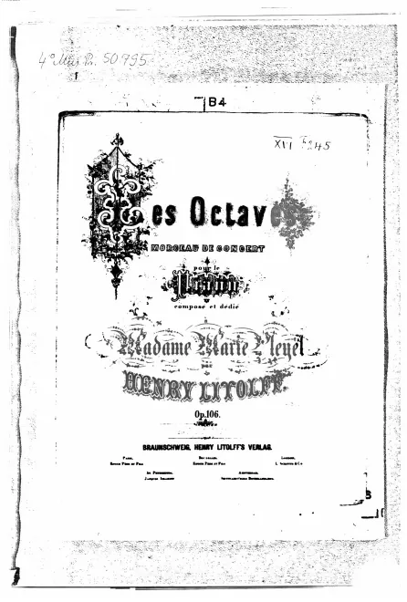 First page of Les octaves