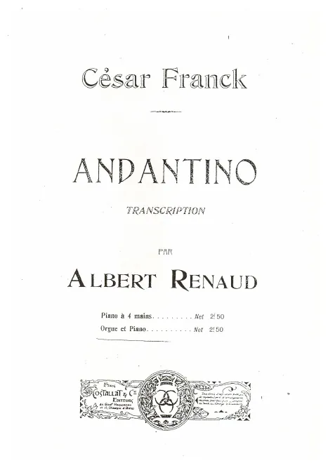 First page of Andantino