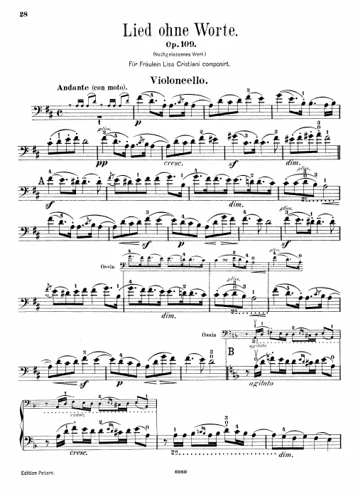 Cello Part (incomplete)