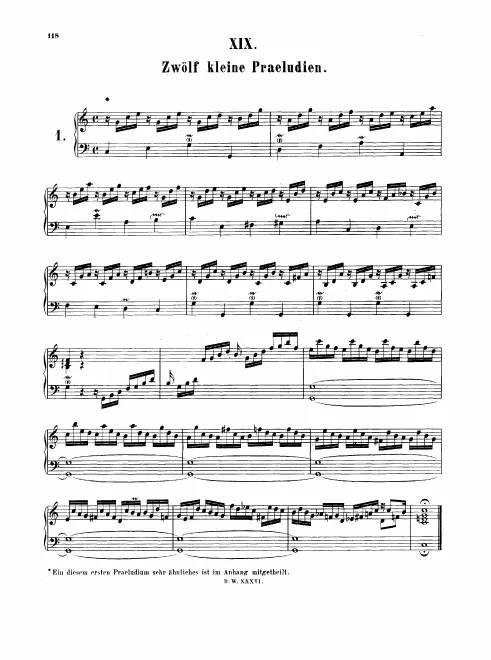 First page of Prelude in C major