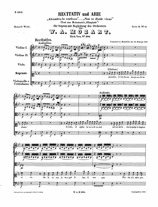 First page of Alcandro, lo confesso