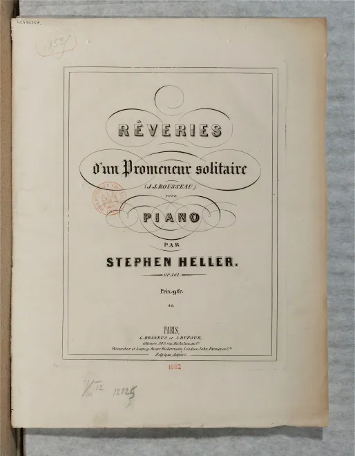 First page of Rêveries du promeneur solitaire