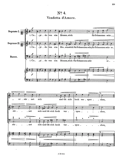 First page of Vendetta d’Amore