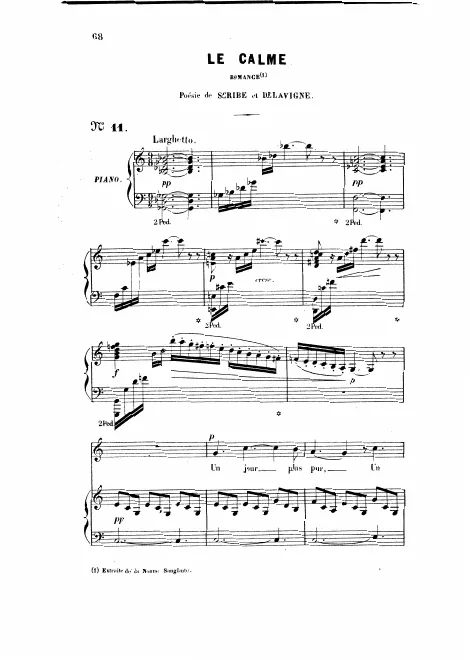 First page of La nonne sanglante