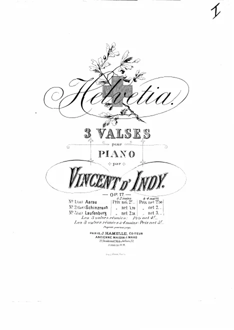 First page of Helvétia