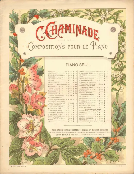 First page of Andante et Scherzettino