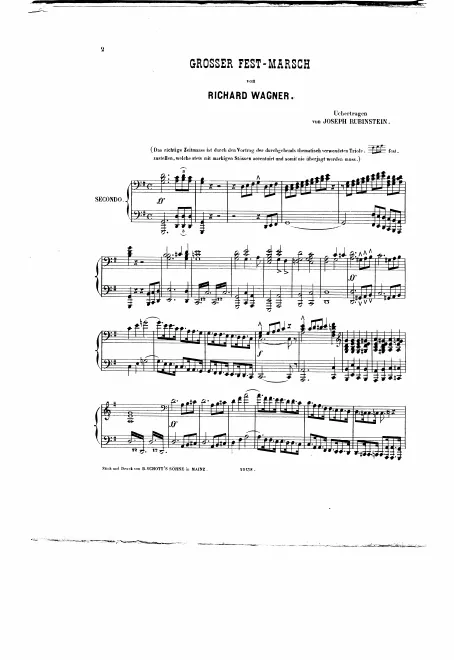 First page of Großer Festmarsch