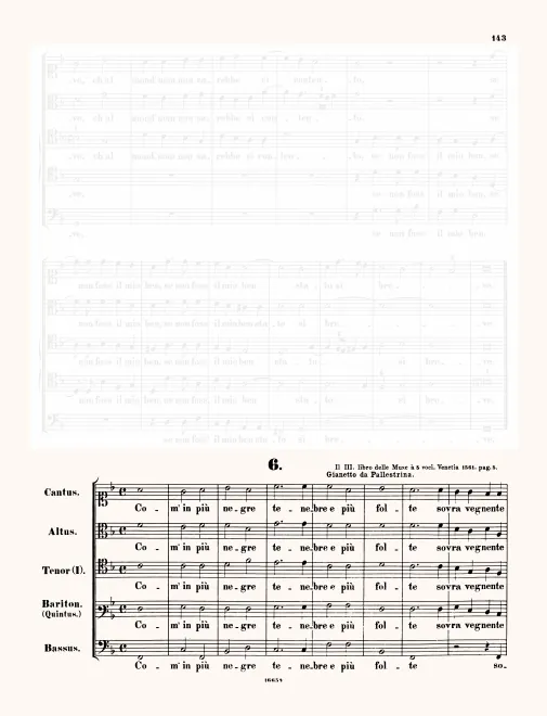 First page of Com' in più negre tenebre