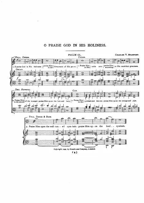 First page of Psalm 150