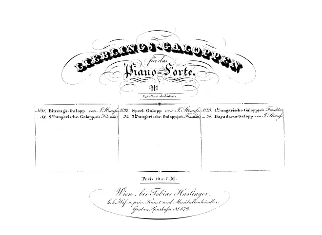 First page of Einzugs-Galopp