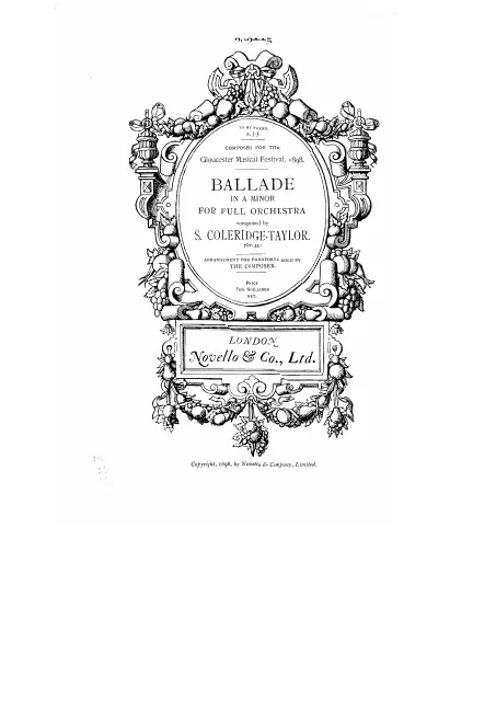 First page of Ballade