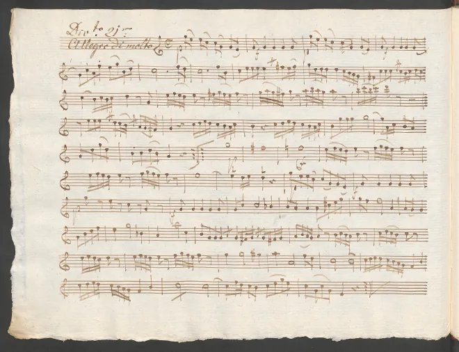 First page of Baryton Trio in G major
