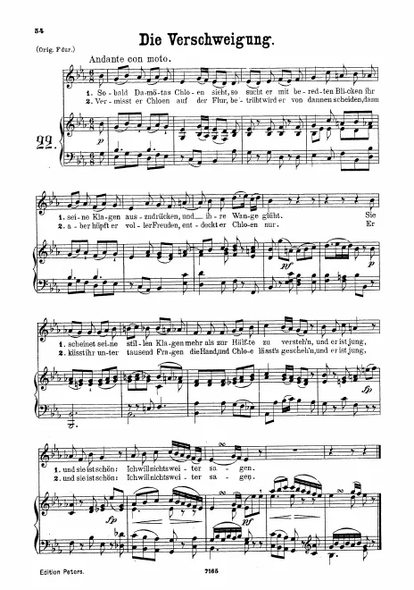 First page of Die Verschweigung