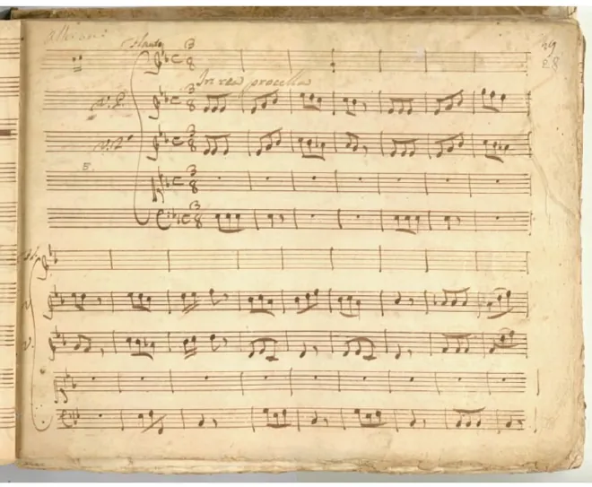 First page of In rea procella di mar infido