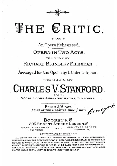 First page of The Critic