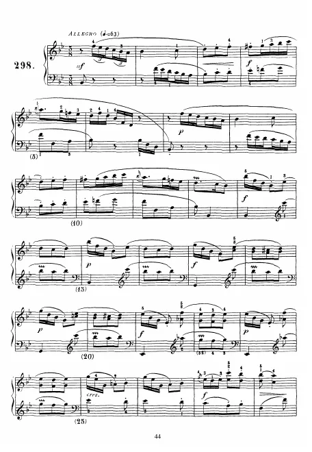 First page of Keyboard Sonata in B-flat major