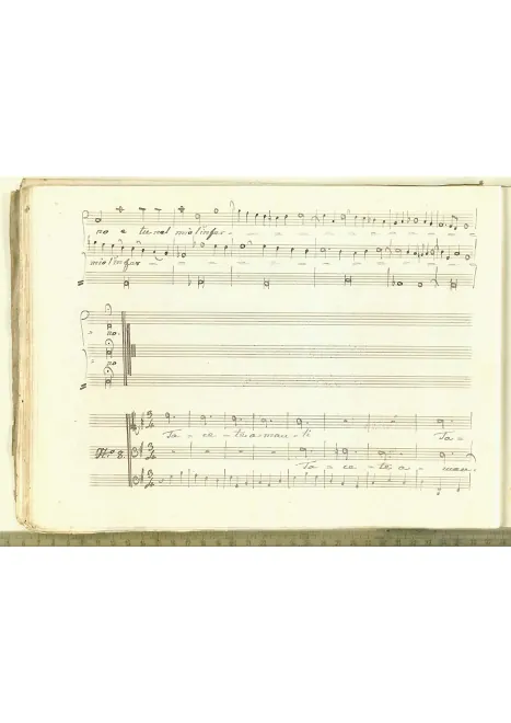 First page of Tacete amanti addormentato in G major, SF 467