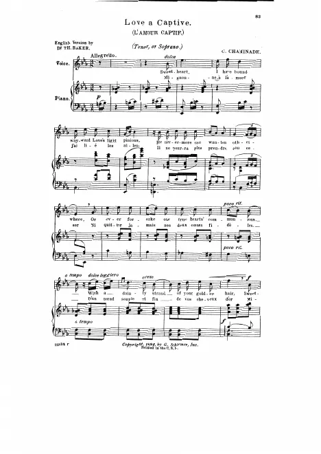 First page of L'amour captif