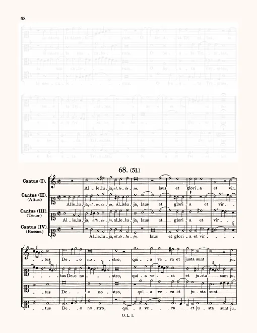 First page of Alleluia laus et gloria