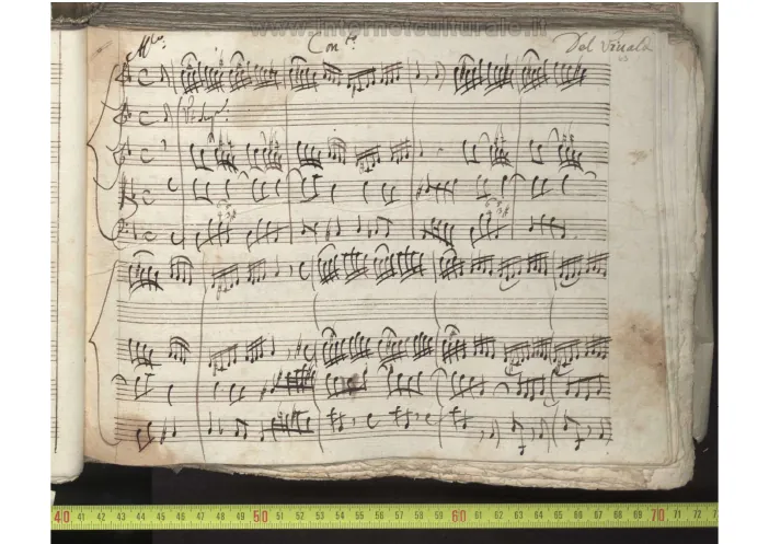 First page of Violin Concerto in D minor